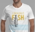 T-shirt Branca "Bacalhau  Fish"